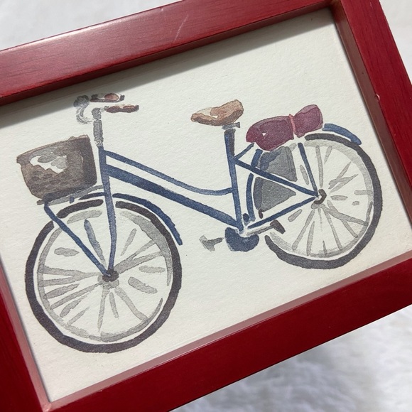 🚲 Small Framed Watercolor Bike Paintings - Picture 4 of 7